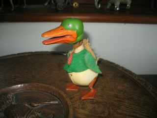 Rare Vintage Schuco Duck 1930 