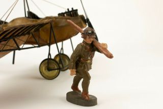 Ww1 Hausser Elastolin Aviator Soldier Toy Figure Germany Lineol Flieger Wwi Ww2