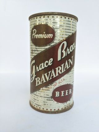 Grace Bros Bavarian12oz Flat Top Beer Can Grace Bros Brewing Santa Rosa,  Ca