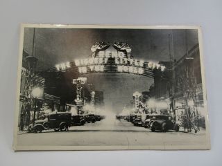 Vintage Reno Biggest Little City In The World Photo Photograph Downtown Sign