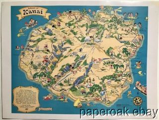 ca1931 Four Cartograph Maps Of Hawaiian Islands By Ruth Taylor White 3