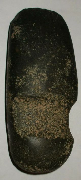 Prehistoric Authentic Native Indian Artifact Stone 3/4 Grooved Axe Tool
