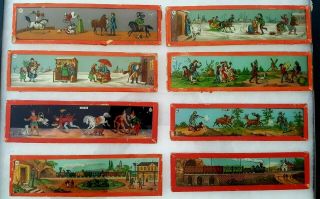Antique Victorian Hand Painted Glass Slides For Magic Lantern (8)