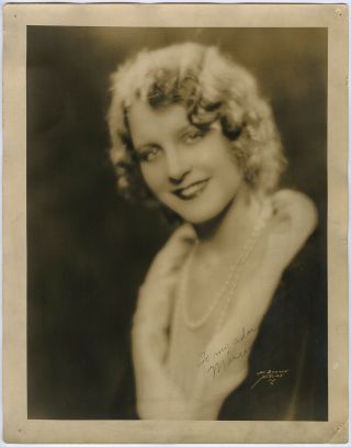 1920s Large Debarron Studio Jazzy Soft Focus Glamour Theatre Photograph
