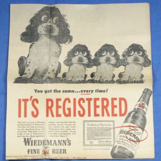 Vintage 1953 Wiedemann 