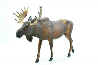 Vintage Breyer Bull Moose Full Size Breyer Molding Co Usa Stamp 13 " X 10 "