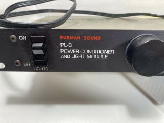Vintage Furman Pl - 8 Power Conditioner W/ Lights 8 - Out (red Label) (tm)