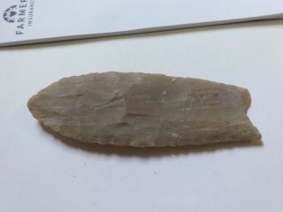 3 1/2 " Native American Artifact Fluted Point