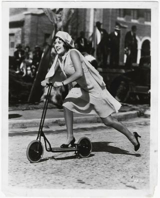 Vintage 1920s Film Star Dorothy Gulliver Collegians Art Deco Photograph Scooter