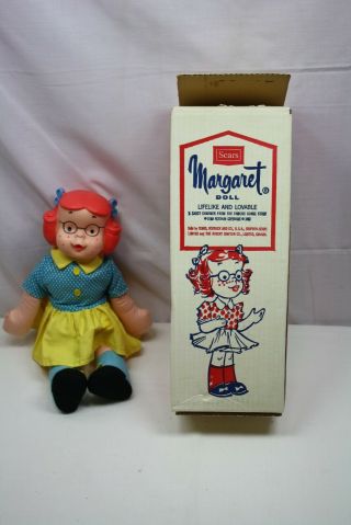 Vtg 1967 Dennis The Menace Margaret Doll Mib Hank Ketcham Sears Knickerbocker