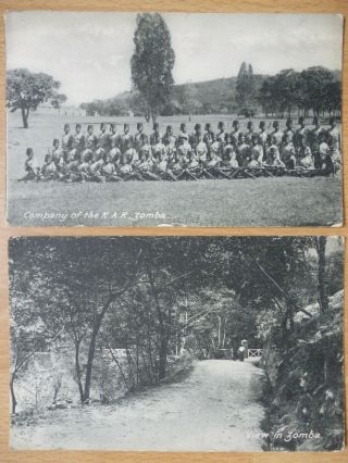 Zomba Nyasaland Vintage Postcards