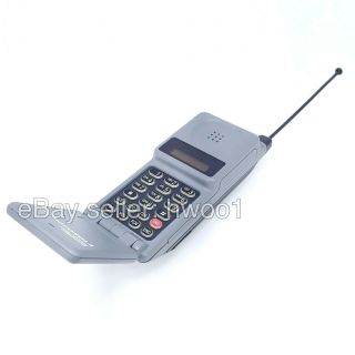 Motorola Digital Personal Communicator Vintage Grey Flip Phone,  No Charger