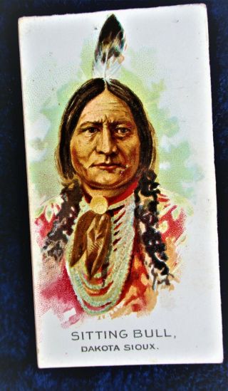 1888 N2 Allen & Ginter American Great Chief Sitting Bull Dakota Sioux