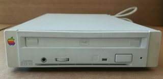 Vintage Apple Applecd 300 M3023 External Cd - Rom Drive 1993 With Scsi Cable