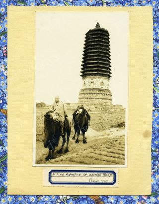 A Chinese Pagoda Peking China 1929 Photo