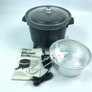 Vintage Presto Kitchen Kettle Electric Cooker 6 Qt.  Fryer Model 0600004 7.  B3
