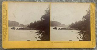 Watkins Oregon Stereoview View On The Columbia River From O.  R.  R.  1860s