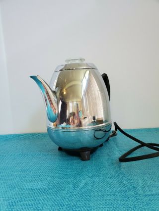 Vintage Ge General Electric Pot Belly Automatic Percolator Model 18p40
