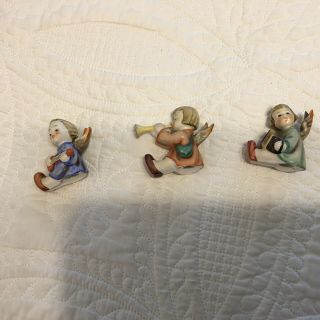 Vintage Goebel/hummel Figurines 3 Piece Angel Girls Trio