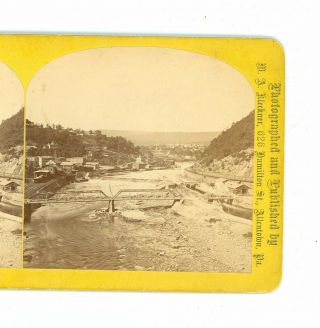 B4346 Kleckner 109 Rr & Canal From Prospect Rock,  Mauch Chunk,  Pa D
