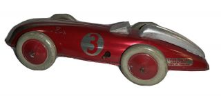 Chad Valley Red Racer 1930s Wind Up Tin Toy Car No Key 3 10001–a