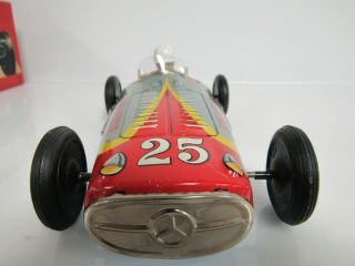 Rare Vintage Yonezawa Japan Tin Friction Universe Mercedes Indy Racer MIB SB180 3