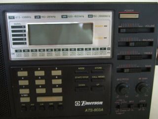 Emerson / Sangean ATS - 803A AM/FM shortwave radio VTG 3