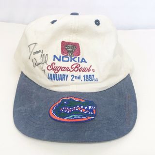Florida Gators Vtg 1997 Nokia Sugar Bowl Danny Wuerffel Autographed Hat Cap Uf