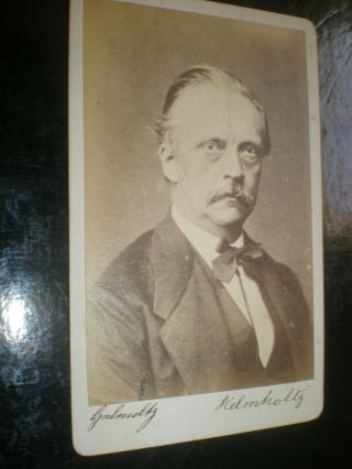 Cdv Old Photograph Germany Physicist Hermann Von Helmholtz C1870s