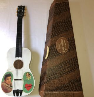 Vintage 1950s Emenee Elvis Presley Hound Dog Love Me Tender Guitar W/box