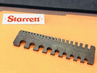 Vintage Starrett No.  479 Rolling Mill Gage.  Made In The Usa.