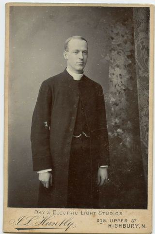 Priest,  Vintage Religious Photo by Day & Electric Light Studios,  Highbury,  N. 2