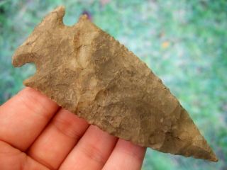 Fine 3 3/4 inch Tennessee Kirk Corner Notched Point Arrowheads Artifacts 2