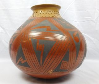 Vintage Mata Ortiz Polychrome Pottery Vessel/vase Signed Genoveva Sandoval