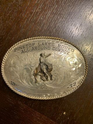 Champion Trophy Rodeo Buckle - 1972 All Around