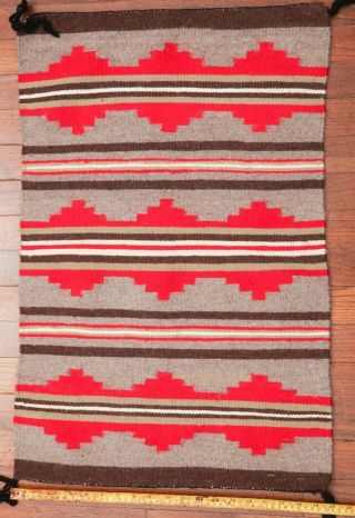Navajo Rug Handwoven 30x20 " Crownpoint Weaver Association Newmexico Wall Hanging