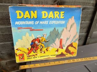 Eagle Dan Dare Race Space Mountains Of Mars Game Toy Box C1960s
