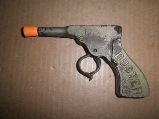 Great Old Cast Iron " Buster " Toy Cap Gun By Kilgore 1910