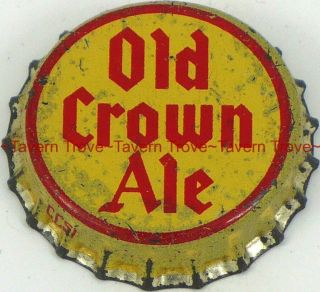 1940s Indiana Centlivre Old Crown Ale Cork - Lined Crown Tavern Trove