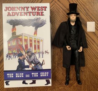 Marx Johnny West Adventure Cxr Blue Gray Civil War Union Abraham Lincoln