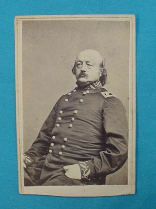 Cdv Carte De Visite Photo Of Civil War General Butler By Matthew Brady