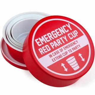 Emergency Red Solo Cup - Party Beer Drinker Holder - Novelty Gag Gift Joke