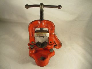 Vintage Rigid Tool Co Pipe Bench Vice No 21 U4 C - 352 1/8 " - 2 " Capacity