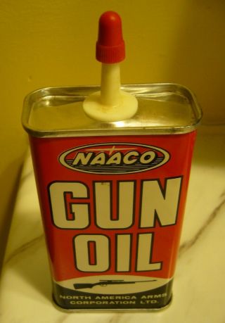 1950’s Vintage Naaco Gun Oil 4 Oz Tin