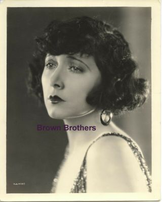 Vintage 1920s Hollywood Actress Mae Busch Dbw Publicity Photo - Brown Bros