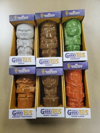 Geeki Tiki Marvel’s Guardians Of The Galaxy Geeki Tiki Mug Set Of 6