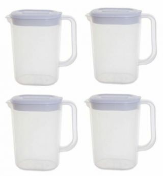 Plastic Clear Fridge Door Jug Pitcher Container For Juice Water Milk 1.  5 Litre