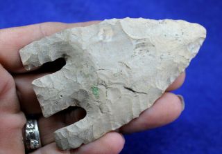 Perino " Calf Creek Point " Authentic Prehistoric Arrowhead Artifact