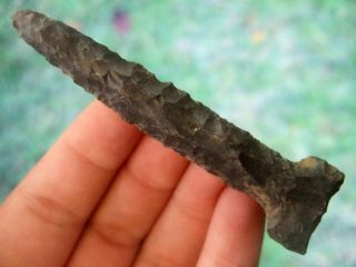 Fine Alabama Fort Payne Chert T - Drill With Arrowheads Artifacts