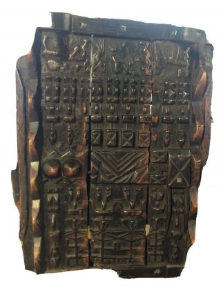Dogon Door African Tribal 28”x17” Bought At Gem & Mineral Show 25 Years Ago